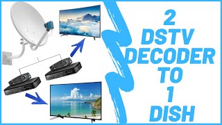 How To Connect 2 Dstv Decoder To 1 Satellite Dish [upl. by Nakeber107]