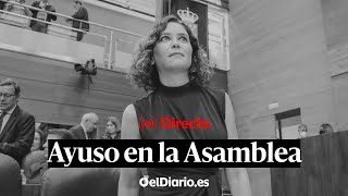 🔴 DIRECTO  AYUSO en la sesión de control de la ASAMBLEA DE MADRID [upl. by Atse]