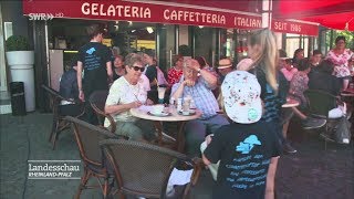 Kirn 2019 Der Deutsche Meister im Eis machen im Eiscafe Venezia auf dem Marktplatz [upl. by Nnylecyoj]