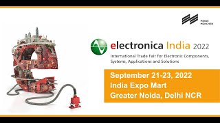 Electronica India 2022 Exhibition  India expo center grater Noida  Electronic Component Exhibition [upl. by Egidius]