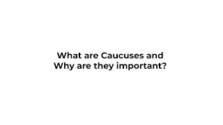 Why Are Caucuses Important to the Evergreen Association [upl. by Ellehsem]