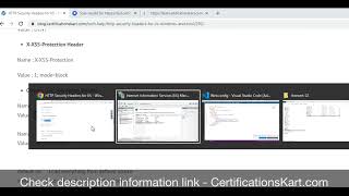 How to change HTTP security headers using IIS or web configuration file [upl. by Aizirk527]