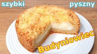 Ekspresowe kruche ciasto z budyniem do kawy 👌pyszny i szybki budyniowiec z kilku prostych produktów👍 [upl. by Ajidahk]