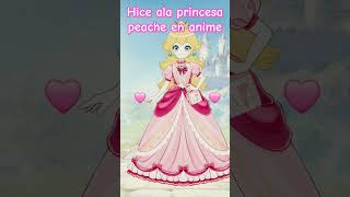 hice ala princesa peache en anime [upl. by Immot]