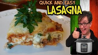 Making Food Monday Farberware Pressure Cooker Lasagna [upl. by Yssac]