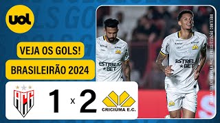 Atlético Goianiense 1 x 2 Criciúma I Melhores Momentos I Brasileirão 2024 [upl. by Cadmarr]