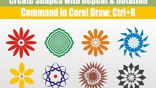 Corel Draw Rotate amp Repeat Command [upl. by Weibel]