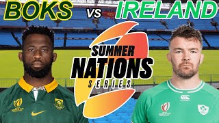 SPRINGBOKS vs IRELAND 1st Test 2024 Live Commentary [upl. by Omsoc389]