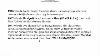 Türkiye Ekonomisi 3 19401945 ve 19461953 Dönemi Konu Anlatımı ve Soru Çözümü [upl. by Jo528]