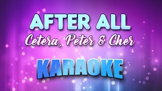 Cetera Peter amp Cher  Duet After All Karaoke amp Lyrics [upl. by Laeahcim]