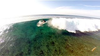 A Surfing day in Maldives  From above with DJI Phantom Drone and GoPro Hero 3 [upl. by Yltsew]