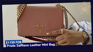 Prada Saffiano Leather Mini Bag  Hymmes Luxury Vlog 14 [upl. by Uile]