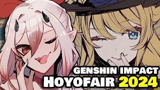 BEST ONE YET  HoYoFair 2024 Livestream New Year Genshin Impact Fan Art Special Program React [upl. by Troxell]