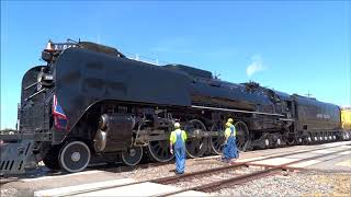 Union Pacific 844 Departs Cheyenne WY July 2018 [upl. by Yramliw]