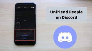 How to Unfriend on Discord iPhone amp Android Quick amp Simple [upl. by Nytsirt]