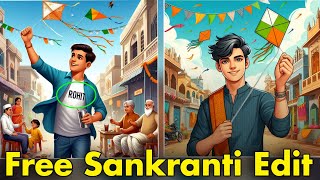 How to Create Trending Social media Sankranti photo editing [upl. by Akemihs]