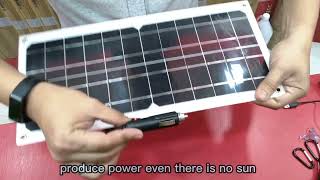 30watt 12v 5v Portable solar Panel from shopee [upl. by Arelus]