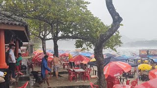 Chuva em Ubatuba SP e praia lotada 210924 [upl. by Audres744]