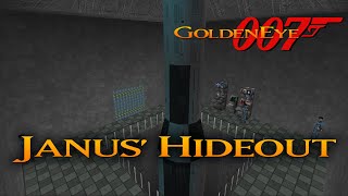 GoldenEye 007 N64  Janus Hideout  00 Agent Custom level [upl. by Aynos]