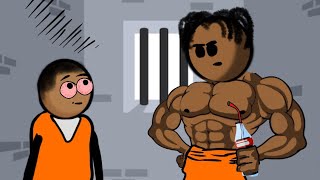 TON PREMIER JOUR DE PRISON 😂🤣😭😭 humour animation drole [upl. by Oijres]