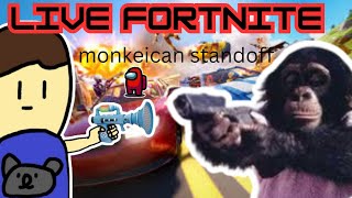 fortnite live monkeican standoff against marvel [upl. by Gibson58]