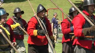 The English Civil War comes to Chippenham Monkton Park Chippenham Wiltshire England July 2013 [upl. by Jem]