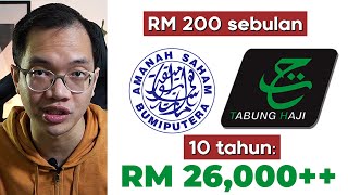 Simpan RM 200 di Tabung Haji 10 tahun berapa untung [upl. by Caassi467]