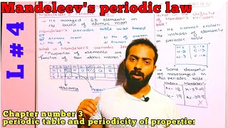 Mandeleevs periodic law  Mandeleevs periodic table [upl. by Star]