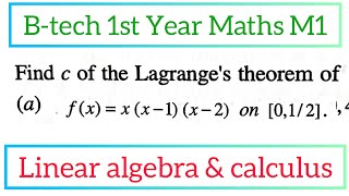 find c of lagranges theorem of fxxx1x2 on 012maths naresh eclass [upl. by Maury]