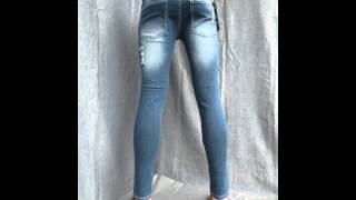 Pantaloni Jeans Uomo Stretti Aderenti Denim Cotone Bellois Fahion [upl. by Llerdnod]