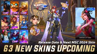 MOBILE LEGENDS ALL UPCOMING SKINS 2024  NEXT MSC 2024 SKIN  NEXT STARLIGHT SKIN 2024 [upl. by Filiano]