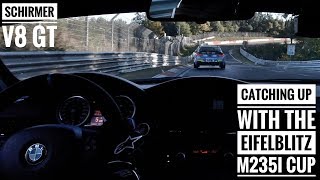 SCHIRMER E92 M3 catching up with EIFELBLITZ M235i Racing Cup  VLN 8 Practice [upl. by Ashia]