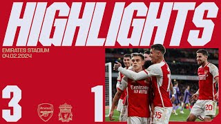 A BIG THREE POINTS  Arsenal vs Liverpool 31  Highlights  Saka Martinelli Trossard [upl. by Kinch]