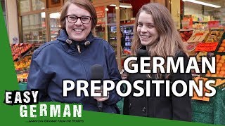 German Prepositions with Dative and Accusative Wo ist Justyna  Super Easy German 120 [upl. by Ymiaj603]