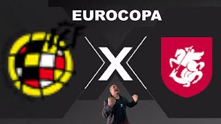 ESPANHA X GEORGIA  AO VIVO EUROCOPA 30062024  REACT [upl. by Barthol]