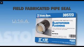 Field Fabricated EPDM Pipe Seal Detail U14A [upl. by Elvia742]