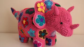 I Crocheted A Triceratops [upl. by Ardnasxela]