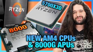 AMDs New Ryzen 7 5700X3D amp More AM4 CPUs APU 8700G 8600G 8500G amp 8300G Specs [upl. by Hasila]