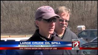 EPA begins oil spill clean up of Oak Glen Nature Preserve [upl. by Notsirk]