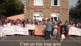 Manif en chanson à lécole Berthelot SaintBrieuc [upl. by Pepita]