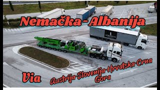 NemačkaAlbanija via AustrijaSlovenijaHrvatskaCrna Gora1Deo ✌️💯💪 [upl. by Sulamith518]