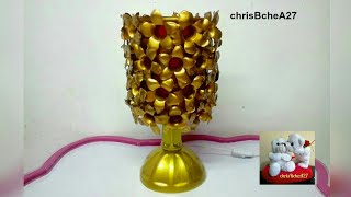 DIY LAMPSHADE MADE OF RECYCLED PLASTIC BOTTLES [upl. by Hadwin]