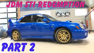 2001 JDM Bugeye STI  Repair After An Accident amp Complete Repaint  Part 2 [upl. by Udelle]