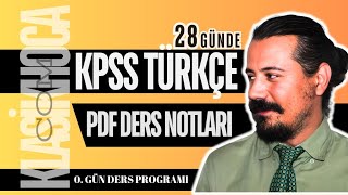 2025 KPSS TÜRKÇE KONU ANLATIMI PDF DERS NOTLARI  28 GÜNDE  cemalhocaile [upl. by Airot617]