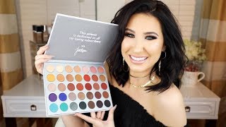 THE JACLYN HILL X MORPHE PALETTE REVEAL  SWATCHES [upl. by Howenstein573]