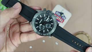 Fossil Evanston Automatic Black Stainless Steel Men’s Watch BQ2621 Unboxing UnboxWatches [upl. by Siramed526]