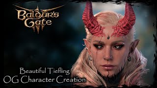 BALDURS GATE 3  Beautiful Tiefling Original Character 152  Female Character Creation [upl. by Sweeney]