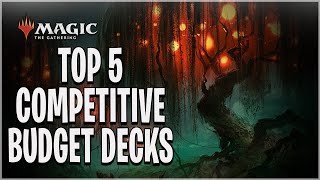 TOP 5 COMPETITIVE BUDGET STANDARD MTG ARENA DECKS  GREAT DECKS FEWER RARES [upl. by Hausmann]