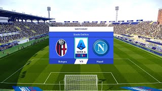 Bologna vs Napoli  Stadio Renato DallAra  202223 Serie A  PES 2021 [upl. by Heller]