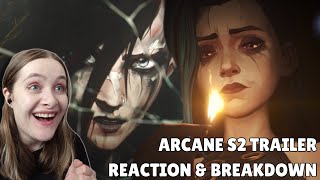 THIS LOOKS INCREDIBLE  Arcane Season 2  Official Trailer REACTION amp BREAKDOWN [upl. by Arratahs519]